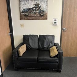 Brand New Black Love seat 