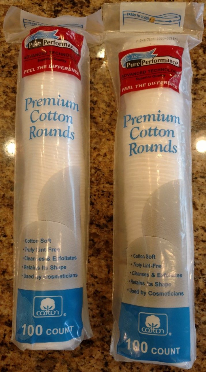 200 cotton rounds face pads