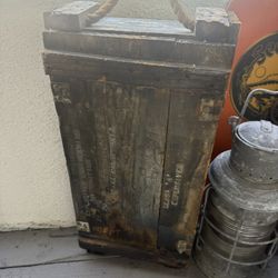 Old Antique Fragile Explosive Wooden Crate 