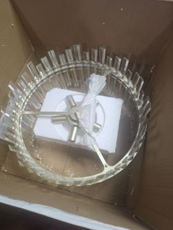 Cassandra brushed champagne silver Chandiler