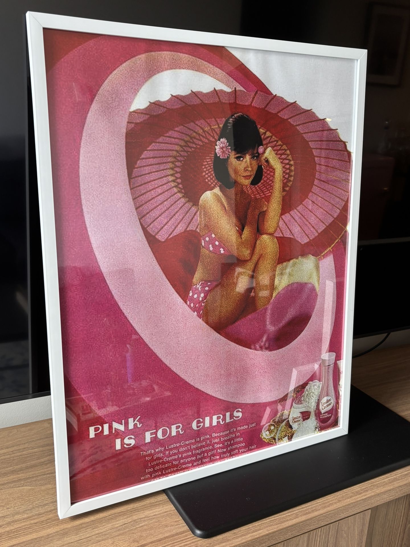 Pink Vintage Wall Poster Print