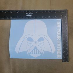 Darth Vader #1 Vinyl Decal - White or Black 