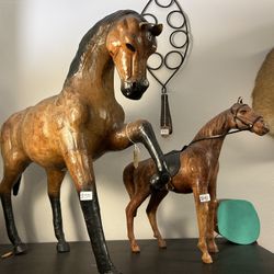 Antique Leather Figurines
