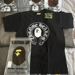 Chrome Heart x Bape Shirt (w/ Tags & Authentic Store Bag)