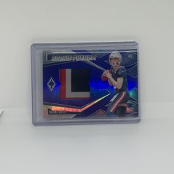 2024 Panini Phoenix Rookie Phenom Jersey Patch Drake Maye Blue /49 #RPJ-JME