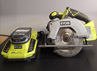 RYOBI TOOLS 18V CIRCULAR SAW P506 WITH BATTERY & CHARGER