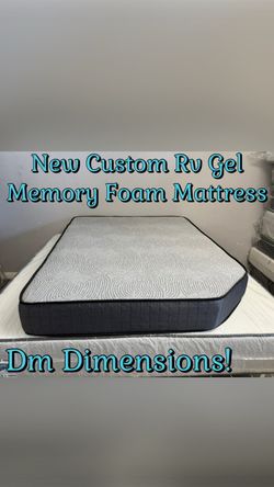 New Custom RV Gel Memory Foam Mattress
