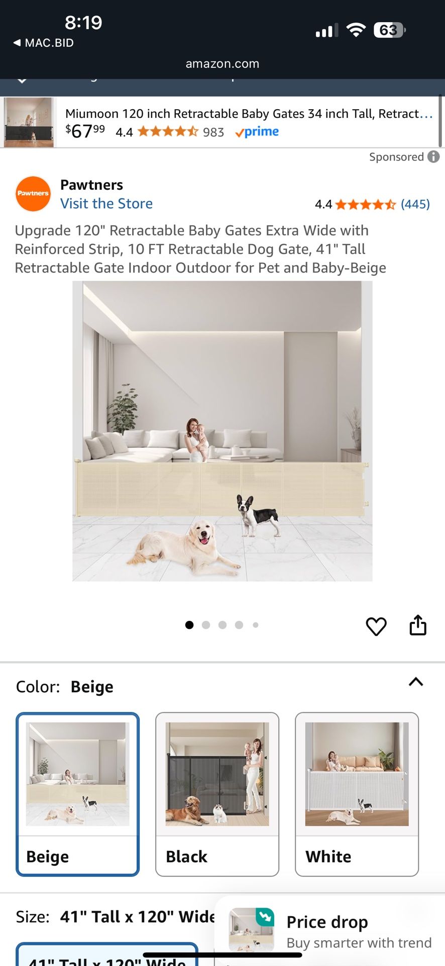 Retractable Gate