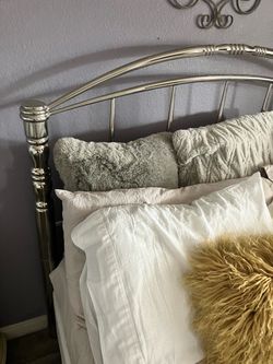 Queen size bed frame only, no mattress