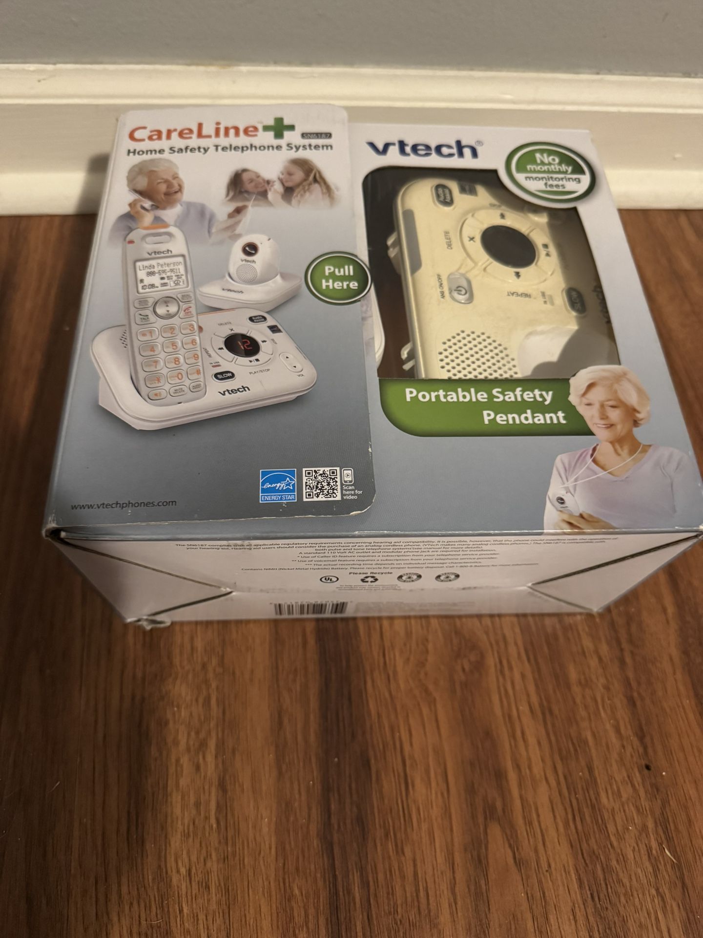 New Vtech CareLine + Senior Home Safety Telephone System w Pendant SN6187