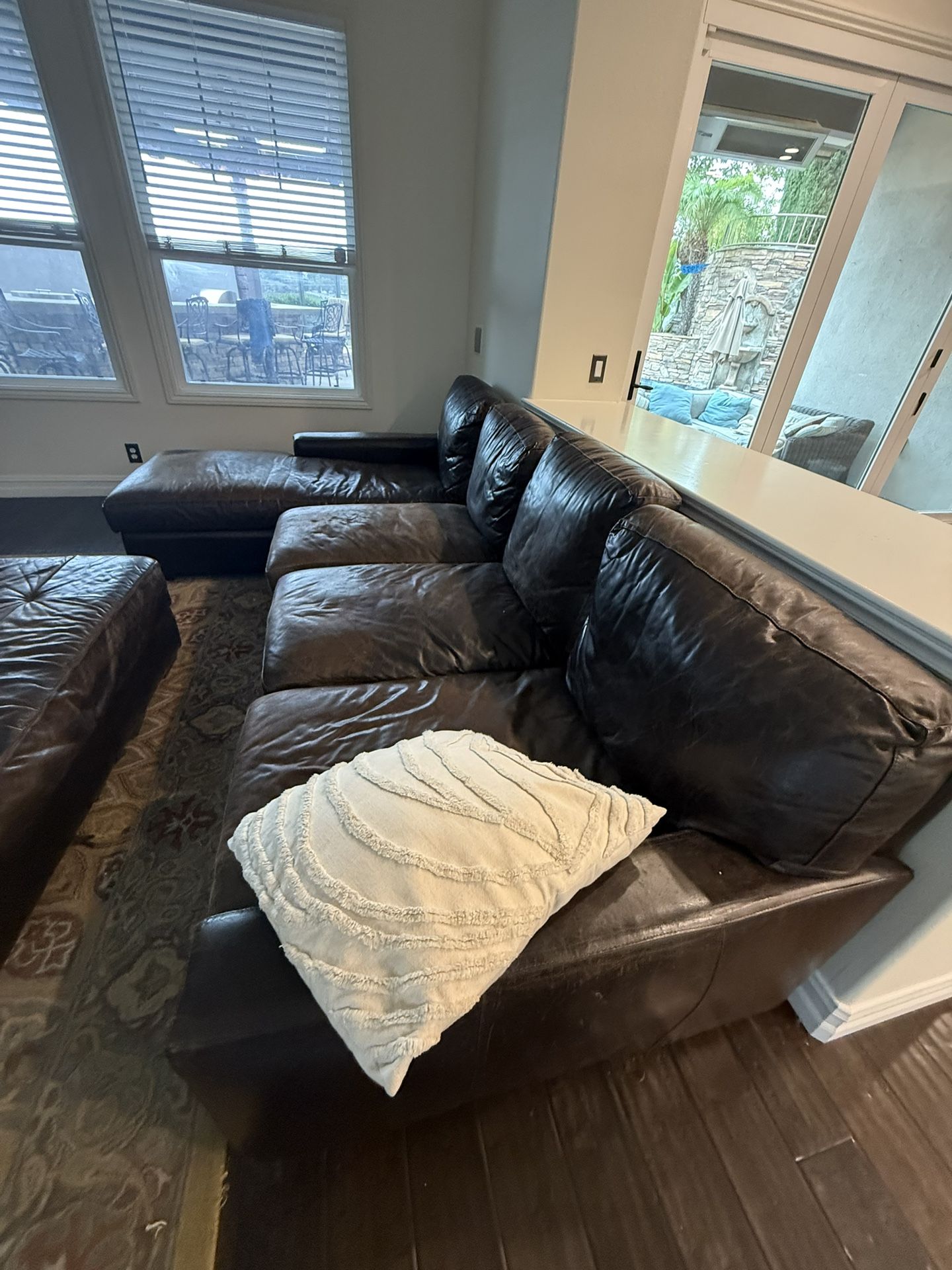 Leather Sofa- Must Sell