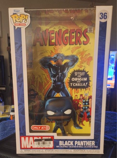 Funko Pop! Comic Covers with Case Marvel BLACK PANTHER #36