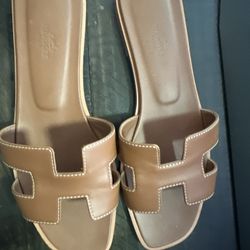 Ladies hermes sandals cheap