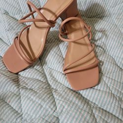 Scrappy Pink Heels Size 8.5