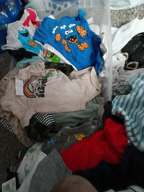 Boy's Infant Clothes, Shoes (Bundle).