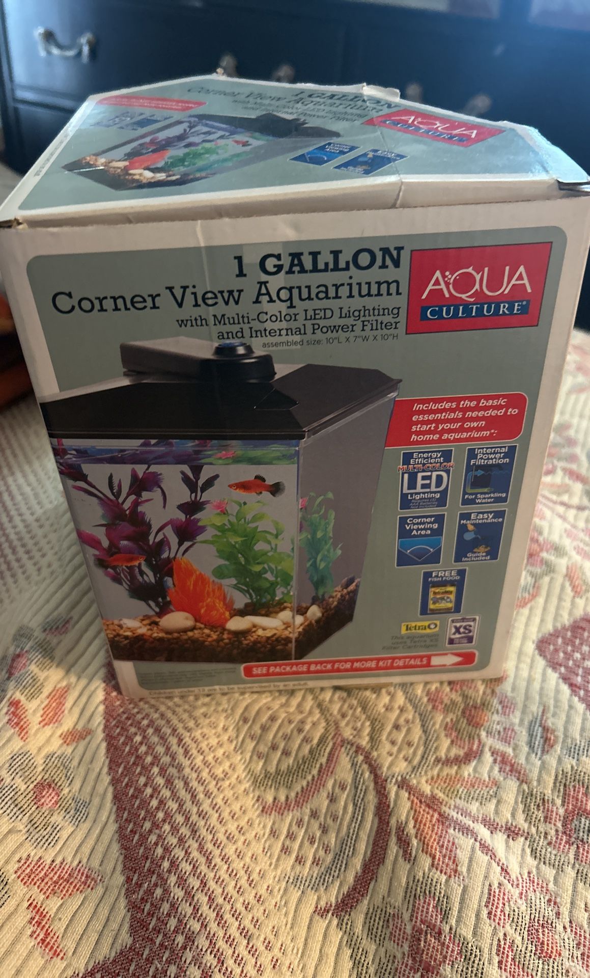 1 Gallon Corner View Aquarium