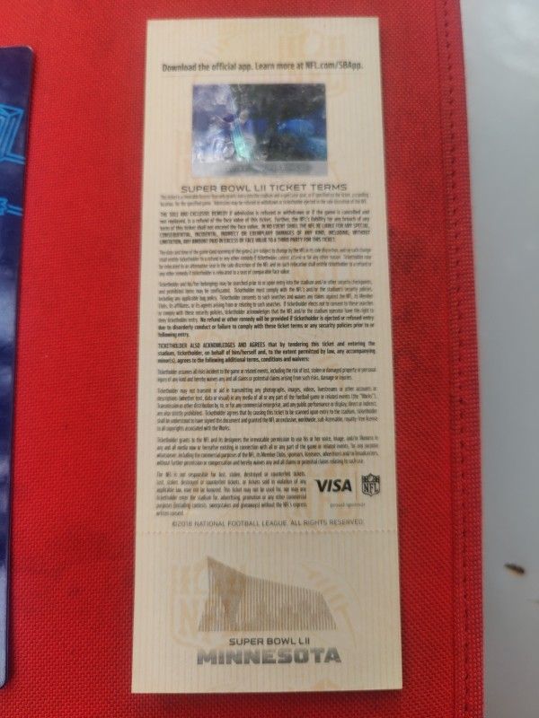 Super Bowl Ticket And Tailgate Pass