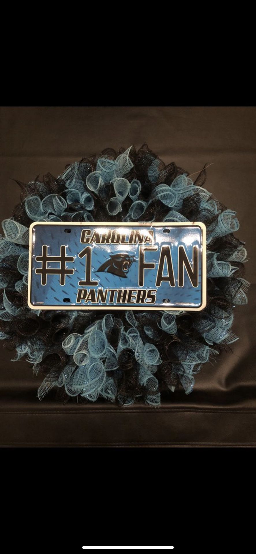 Carolina Panthers Wreath