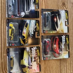 Hot Wheels Premium Fast & Furious Set Of 5 
