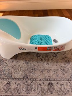 Boon SOAK 3-Stage Baby Bathtub – White/Teal