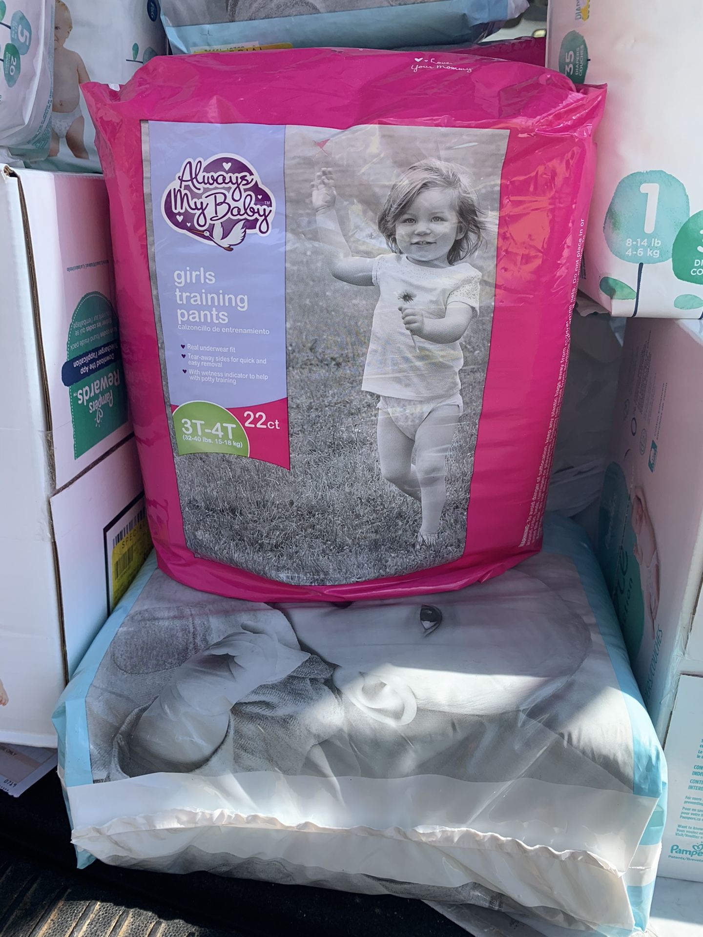 Cajas y paquetes nuevos de baby todo zize N—1-2-3T—4T -5 I heave 4 paquete zize #2 4x$15