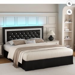 King Size Bed Frame With Mattress 
