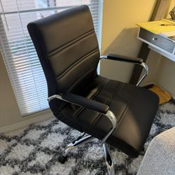 Leather Office Chair, Black