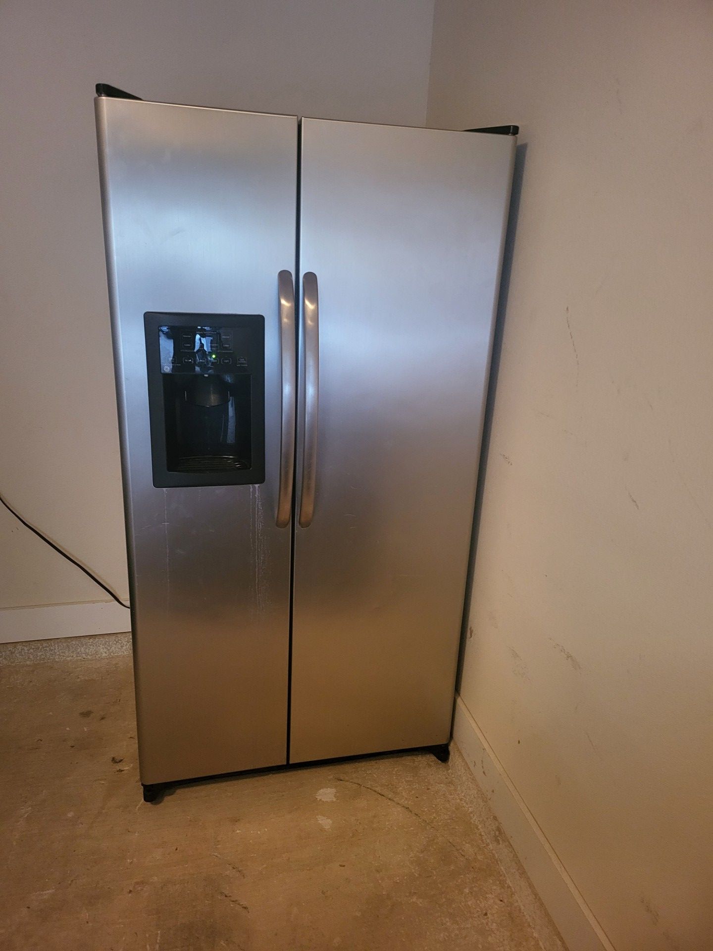 Stainless Steel GE Side by Side Refrigerator
