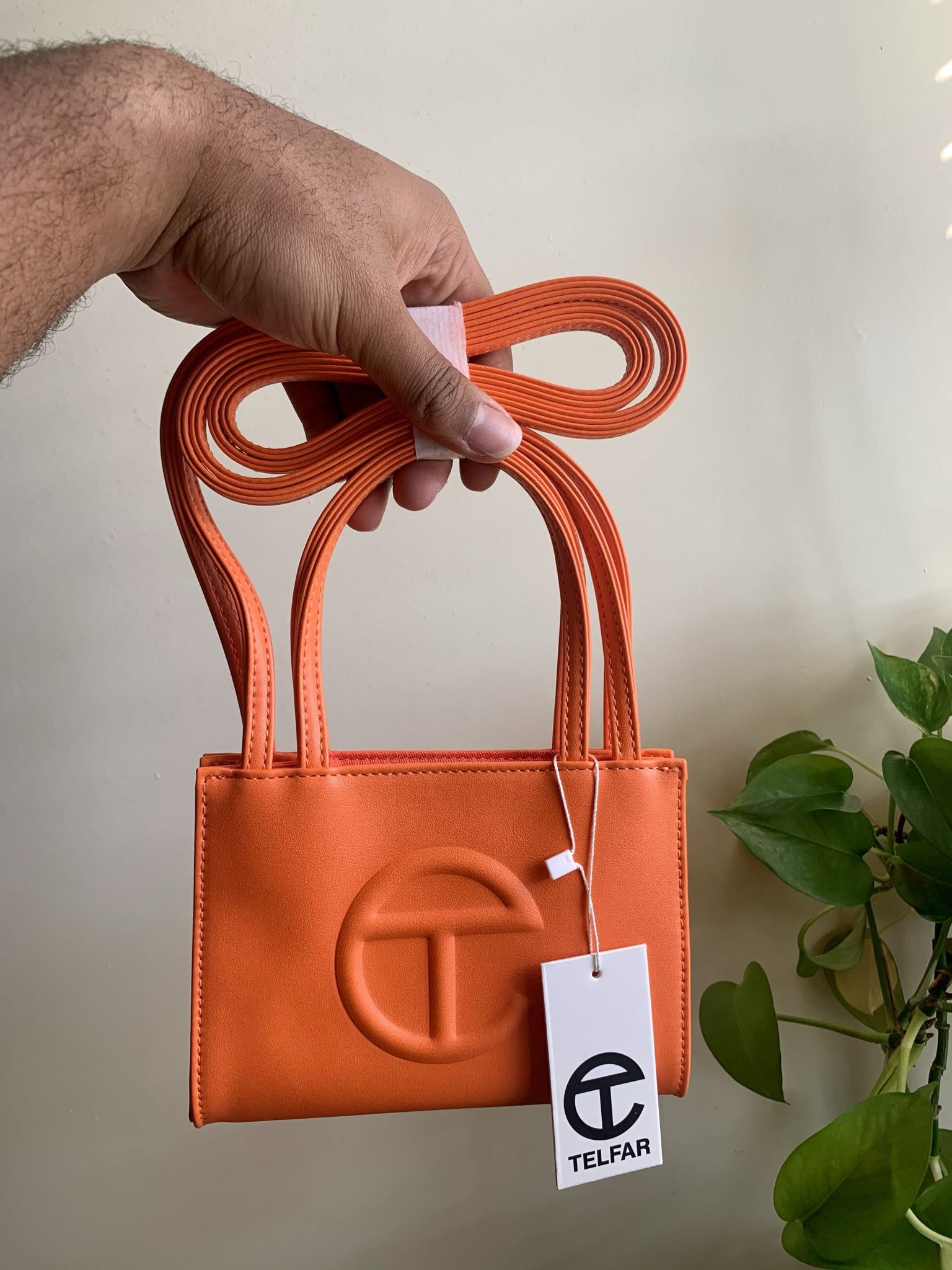 Small orange telfar bag 2025