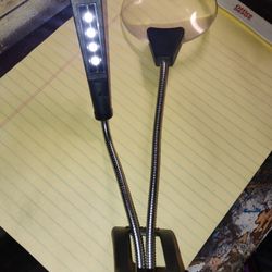 Clamp On Magnifying Glass With Light 