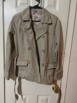 Cute lightweight, khaki jacket, size medium