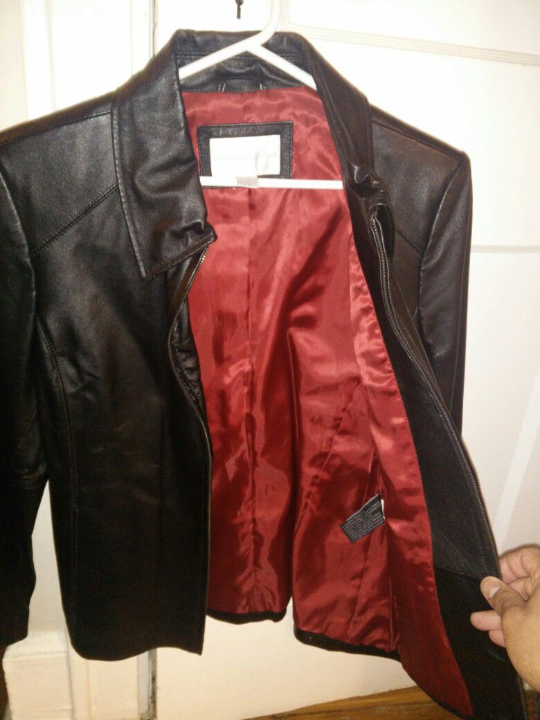 Women's faux leather jacket new
