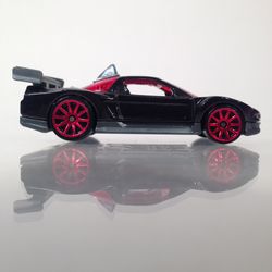 Hot Wheels 2008 New Models JGTC M. Cheung Acura NSX Black With Red 10SP's • Tampo Error • No Right Side Tampo • Mint • Super Rare