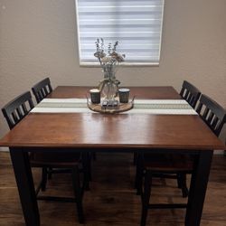All Natural Wood Table With Chairs