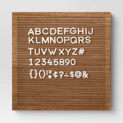 14” x 14” Wood Letter Board