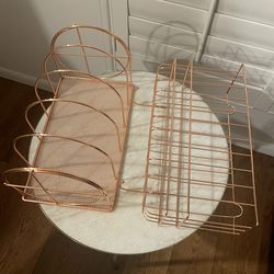 Rose Gold desk organizing set