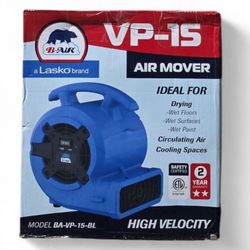 NEW B-Air VP-15 Air Mover Carpet Dryer Floor Blower Fan 1/8 HP BA-VP-15 Blue
