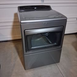 Whirlpool Cabrio Gas Dryer Chrome Shadow Excellent Working Condition
