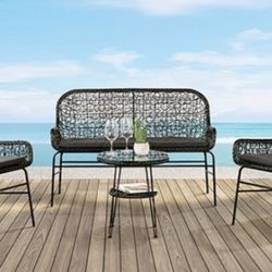 Brand New Black 4pc Outdoor Patio Set