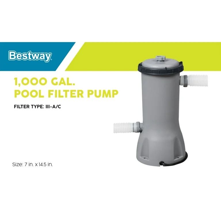 Bestway Flowclear 1,000 Gallons per Hour Swimming Pool Filter Pump