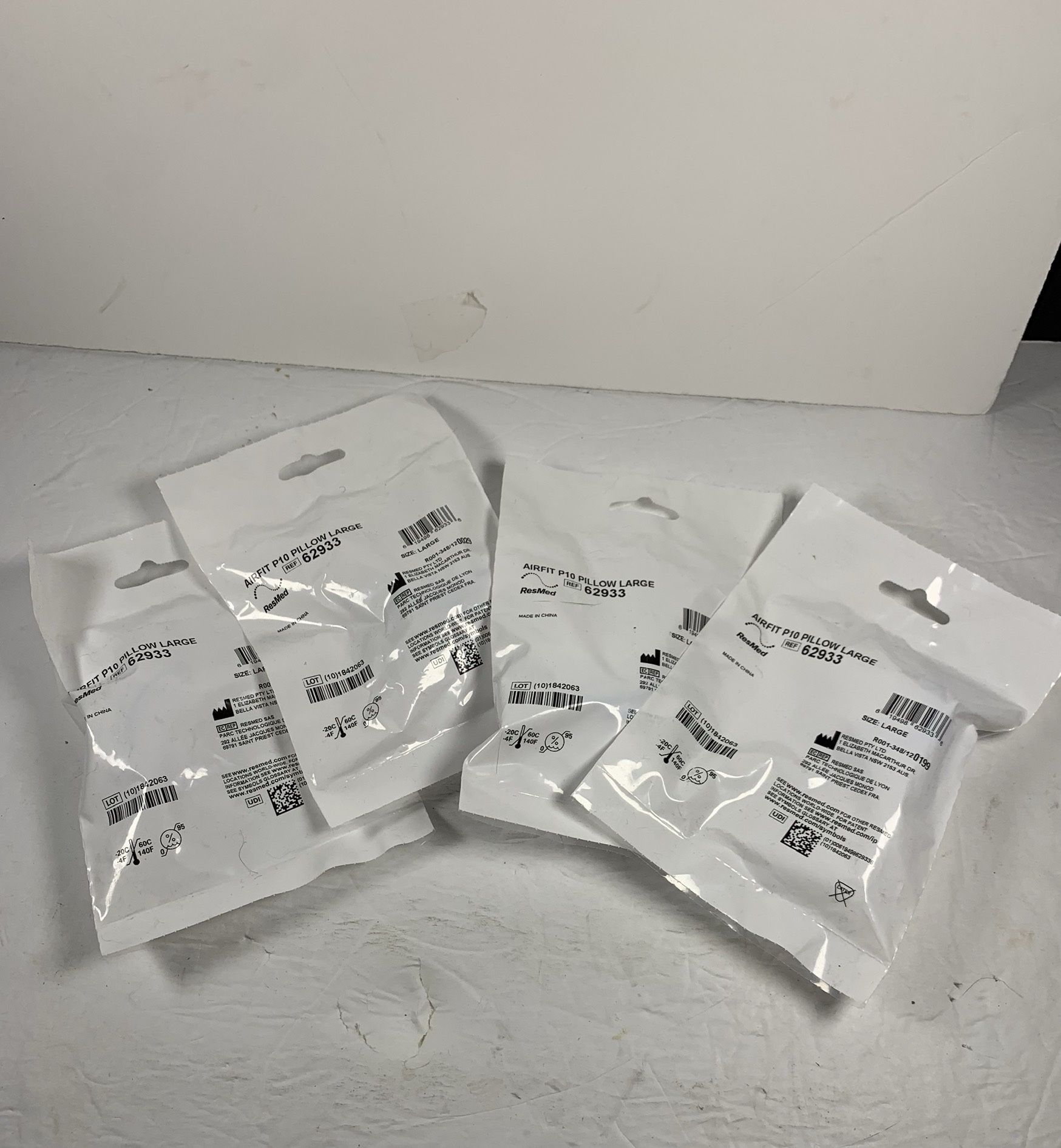 4 Lot ResMed AirFit P10 Nasal Pillow Cushion 62933 NEW