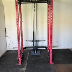 Rep Fitness Pr4000 Squat Rack With Lat Pull Down 