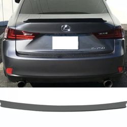 Fits 14-20 Lexus IS250 F V High Kick Style Trunk Spoiler Wing - Unpainted FRP