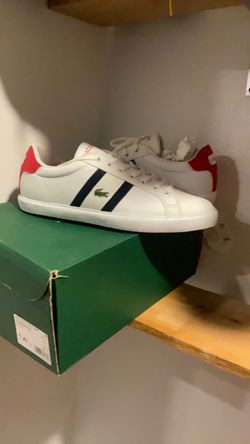 Lacoste Graduate / Grad Vulc 120 2 P Men's Sneakers White/Navy/Red - UK 8 BRAND NEW