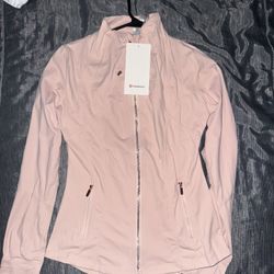 Pink  Gold Zipper Lulu Define Jacket Size 6