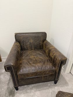 Pottery Barn Leather Chair