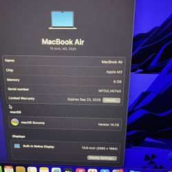 MacBook Air M3 2024