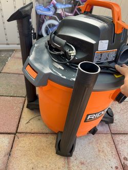 RIDGID 16-Gallon Wet/Dry Shop Vacuum – 5.0 Peak HP – Great Condition