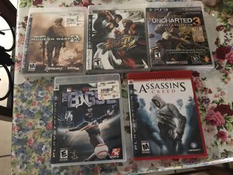 $30 for all 5 games good condition