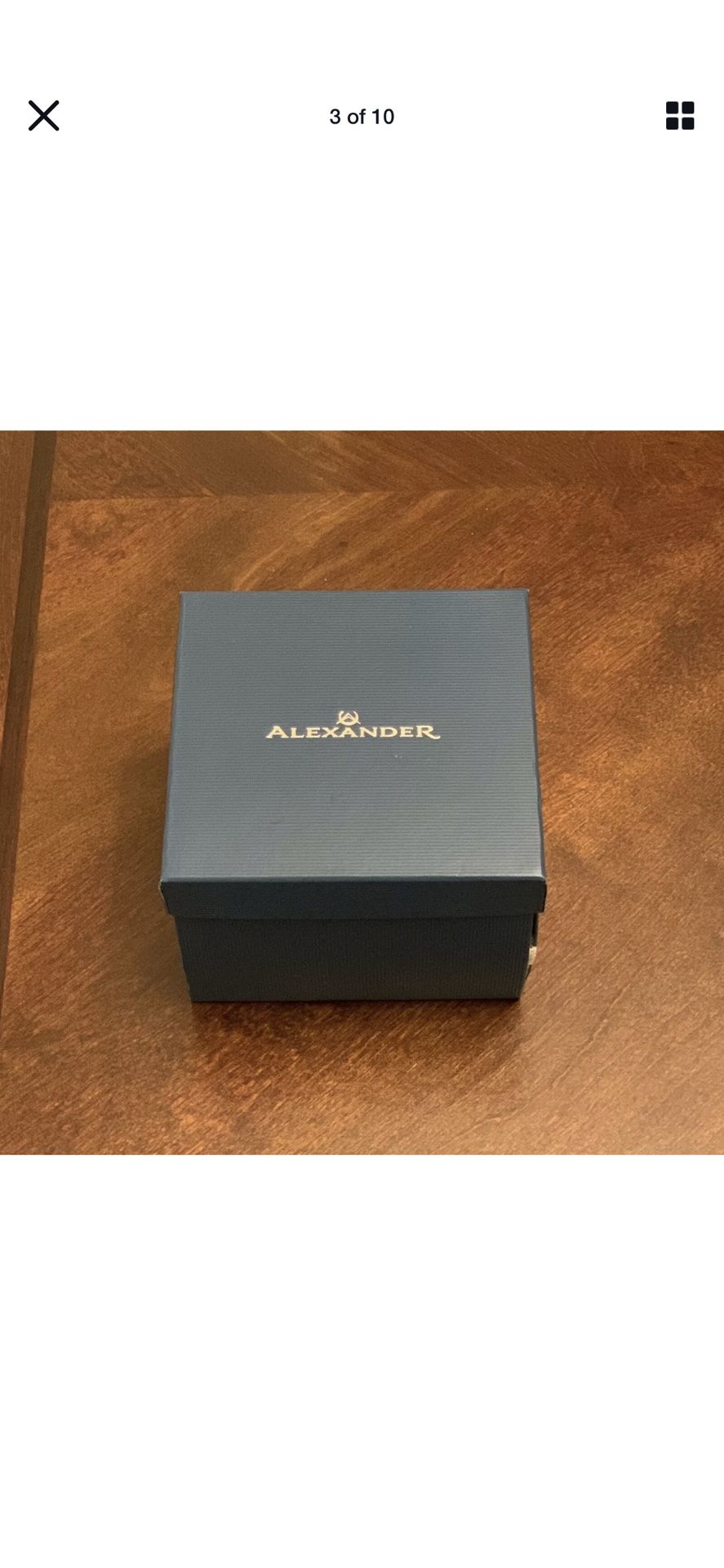 Alexander Men's Rose Gold Stainless Steel Link Bracelet Quartz Watch